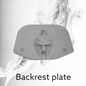 Backrest plate Spartan stretching through