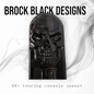 08+ touring console insert 3D Skull flag theme