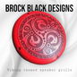 A set of bag Viking theme speakers grill covers