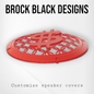 97-25+ Harley inner Touring 3D $ speakers grill covers set