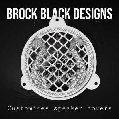 97-25+ Harley Touring Nordic boat speakers grill covers set
