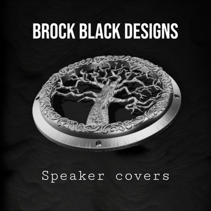 A set of bag 3D tree of life theme speakers grill covers