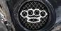97-25+ Touring 3D brass knuckles speakers grill covers set