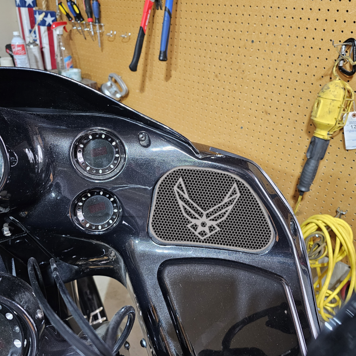 98-2024+ Road Glide 3D Air Force speakers grill covers set