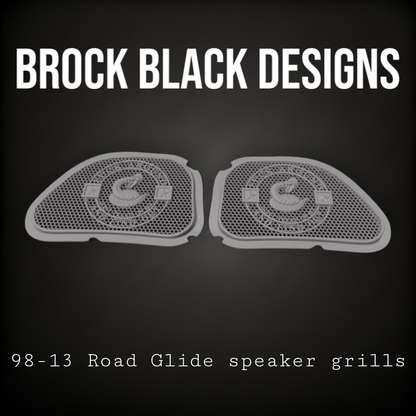 98-2024+ Road Glide inner 3D Don't Tread on me speakers grill covers set
