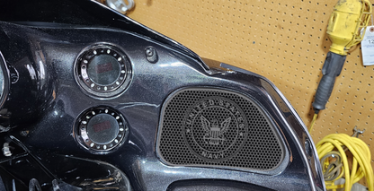 98-2024+ Road Glide 3D Navy speakers grill covers set
