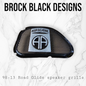 98-2024+ Road Glide 3D Airborne logo speakers grill covers set