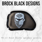 98-2024+ Road Glide 3D skull speakers grill covers set