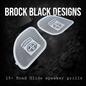 98-2024+ Road Glide 3D Airborne logo speakers grill covers set