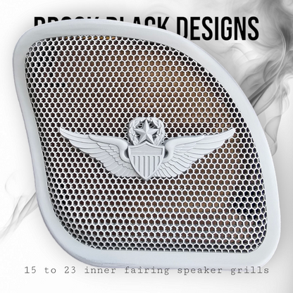 98-2024+ Road Glide 3D US Army Master chief wings seal speakers grill covers set