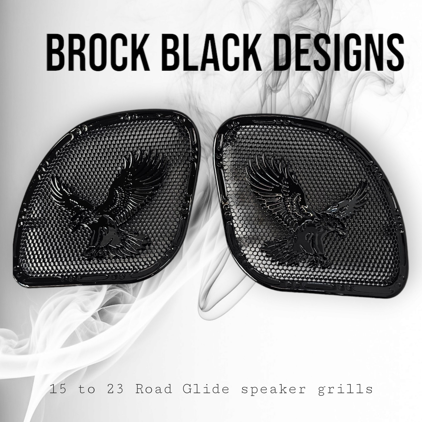98-2024+ Road Glide 3D Eagle speakers grill covers set
