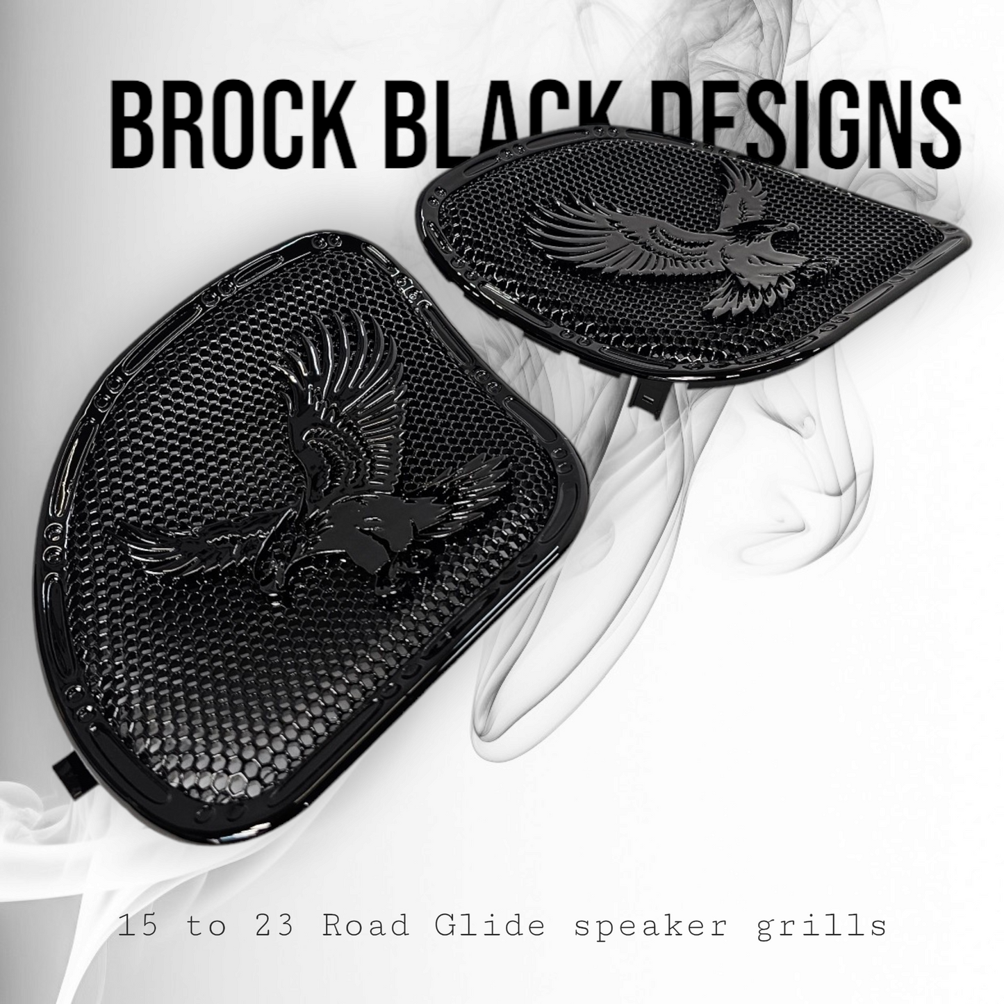 98-2024+ Road Glide 3D Eagle speakers grill covers set