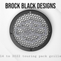 A set of Harley Shark 14-23 Harley Davidson Touring Pack Speaker Grill Cover Guard