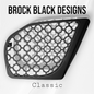 98 to 2024+ Road Glide 3D vampire speakers grill covers set