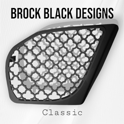 98 to 2024+ Road Glide 3D blood diamond speakers grill covers set
