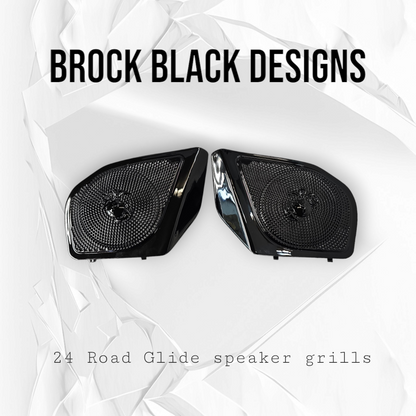 98-2024+ Road Glide 3D USMC speakers grill covers set