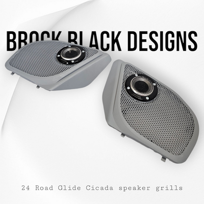 2024+ Road Glide with Diamond speakers grill covers set