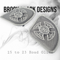 98-2024+ Road Glide 3D Celtic cross speakers grill covers set