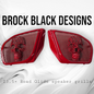 98-2024+ Road Glide 3D webbed Skull speakers grill covers set