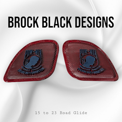 98-2024+ Road Glide 3D POW MIA TRIBUTE speakers grill covers set