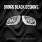 98-2024+ Road Glide 3D brass knuckles speakers grill covers set