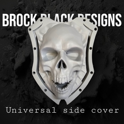 3D screaming skull horn cover