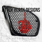 98-2024+ Road Glide 3D middle finger speakers grill covers set