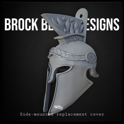 3d Spartan Horn Cover with flag