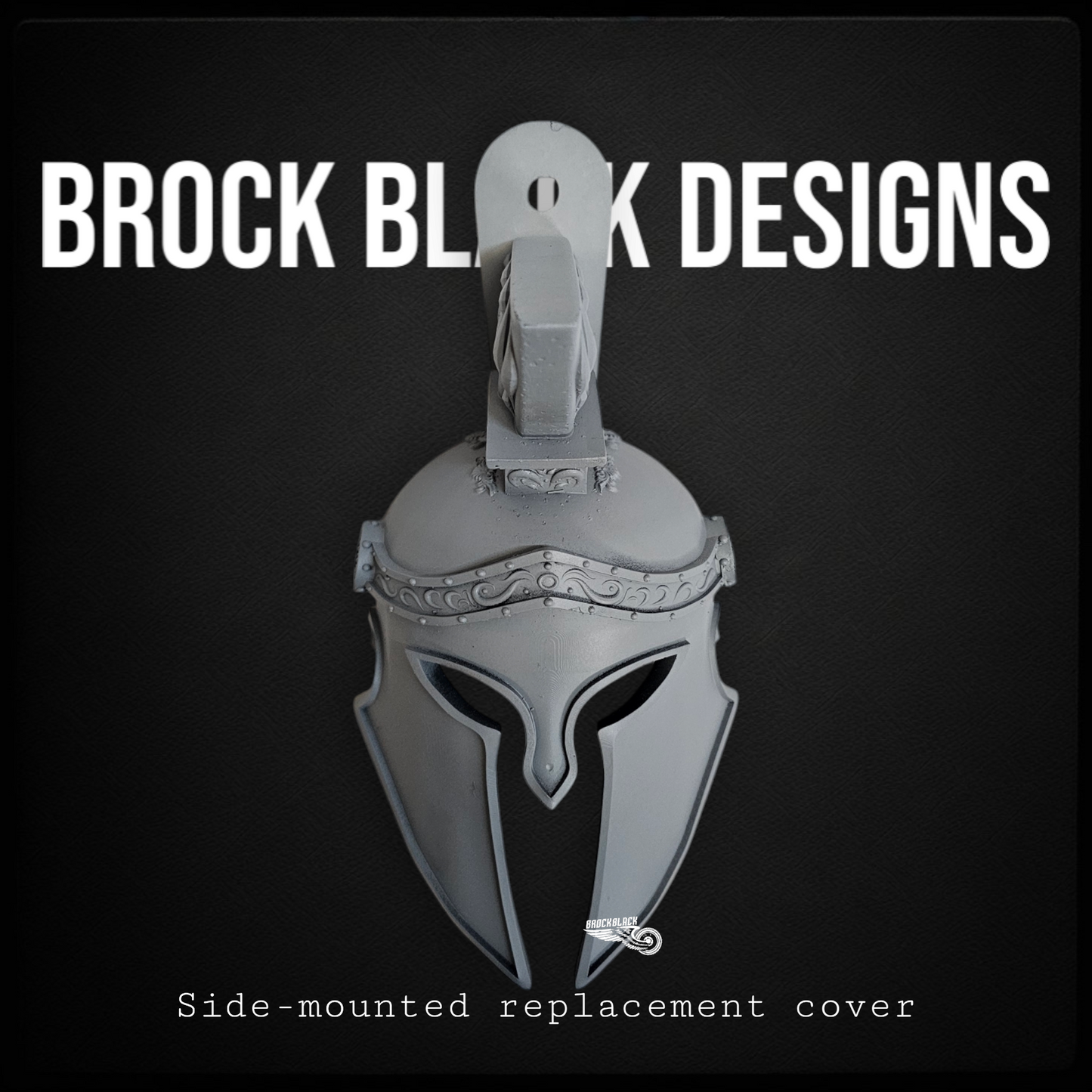 3d Spartan Horn Cover with flag