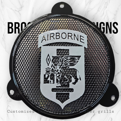 97-25+ Harley inner 3D SOUTHERN EUROPEAN TASK FORCE Airborne speakers grill covers set