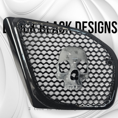 98-2024+ Road Glide 3D Ancient Skull speakers grill covers set