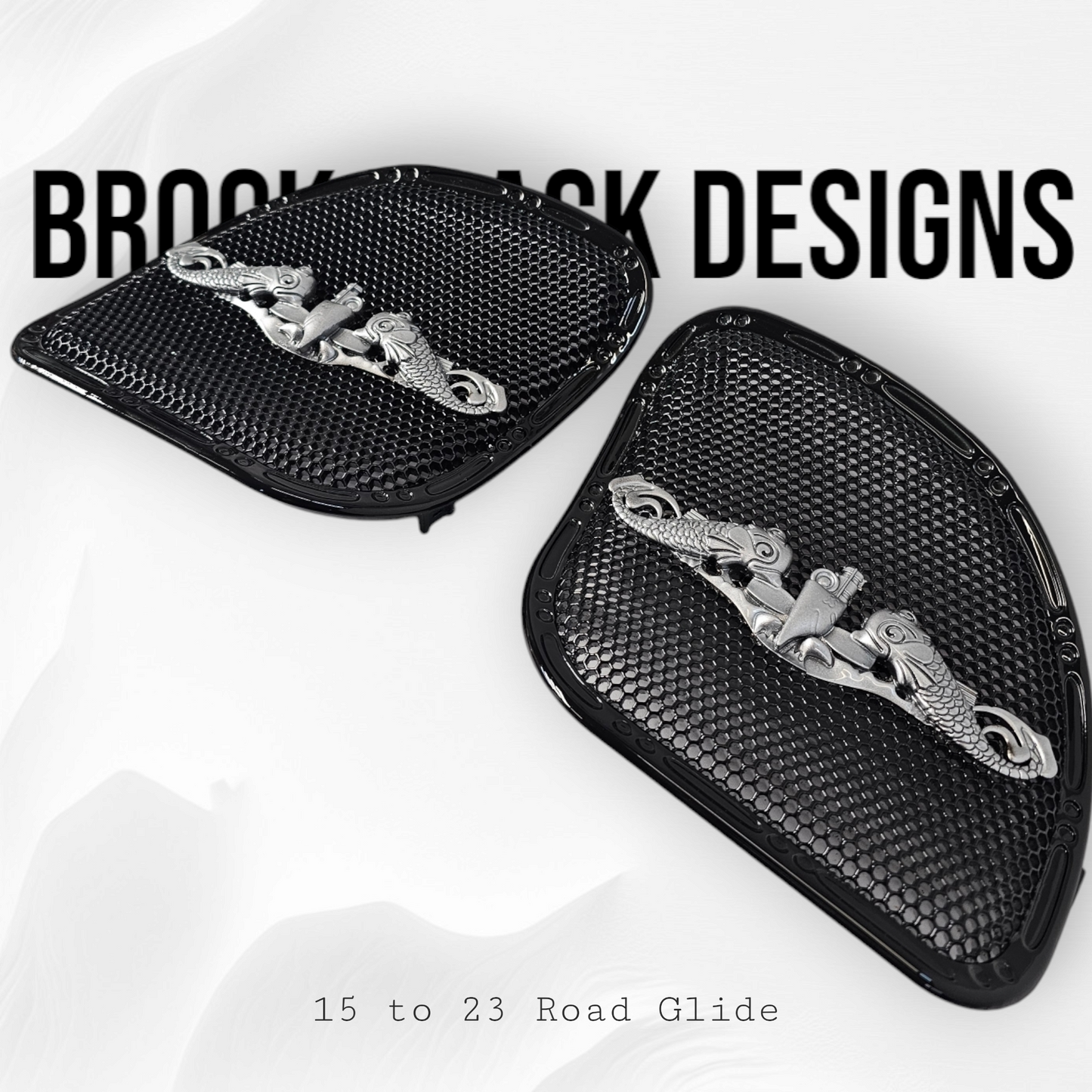 98-2025+ Road Glide 3D Navy Enlisted Submarine Dolphins speakers grill covers set