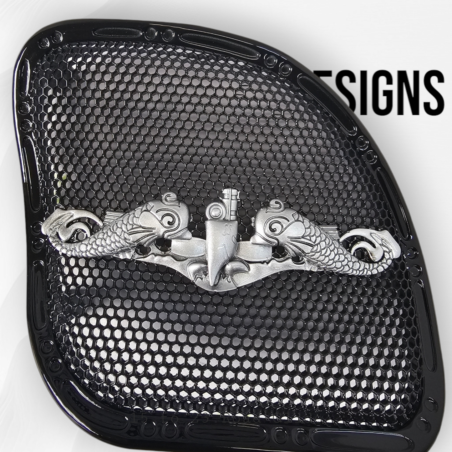 98-2025+ Road Glide 3D Navy Enlisted Submarine Dolphins speakers grill covers set