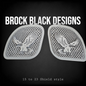98-2024+ Road Glide 3D Eagle speakers grill covers set