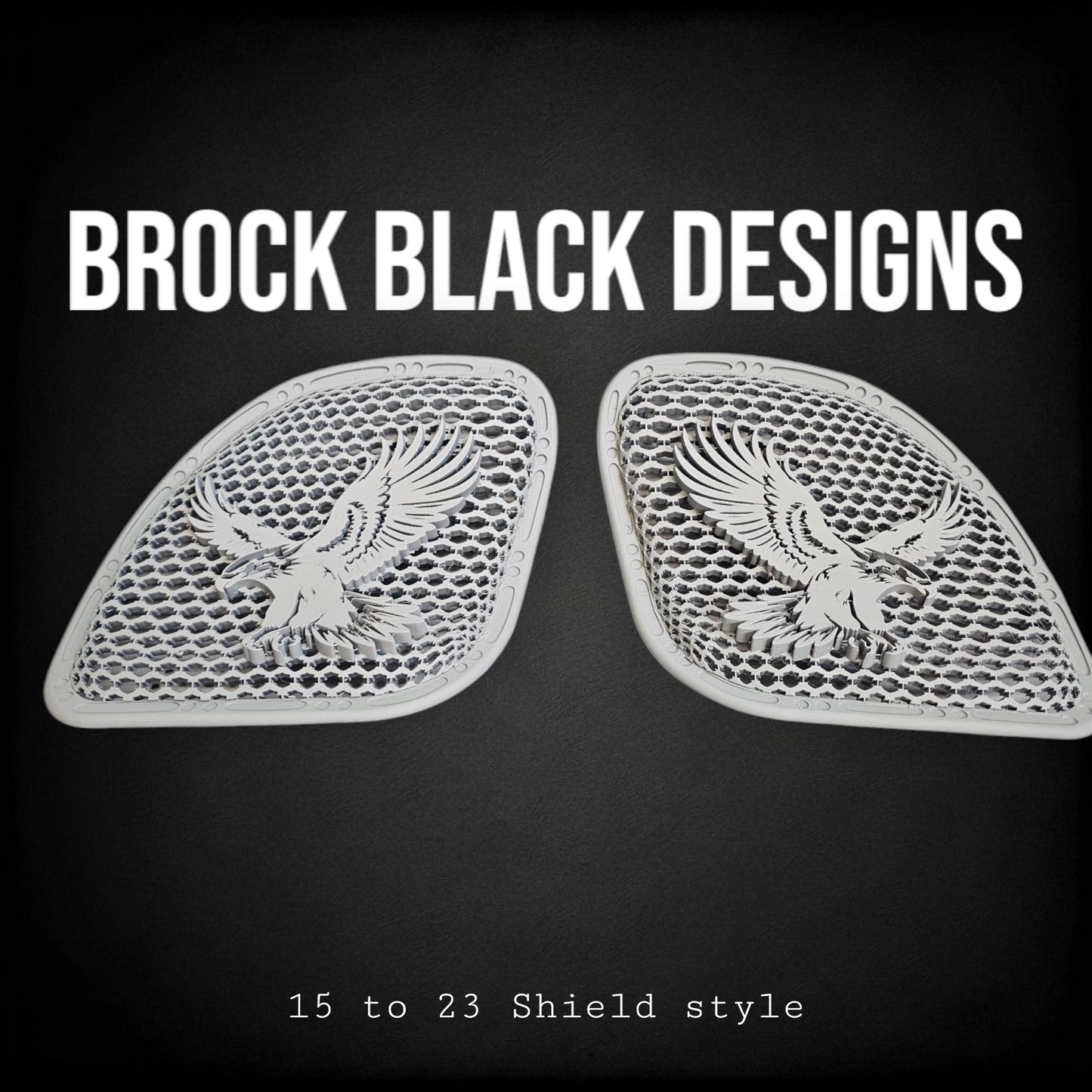 98-2024+ Road Glide 3D Eagle speakers grill covers set