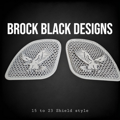 98-2024+ Road Glide 3D Eagle speakers grill covers set