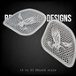 98-2024+ Road Glide 3D Eagle speakers grill covers set