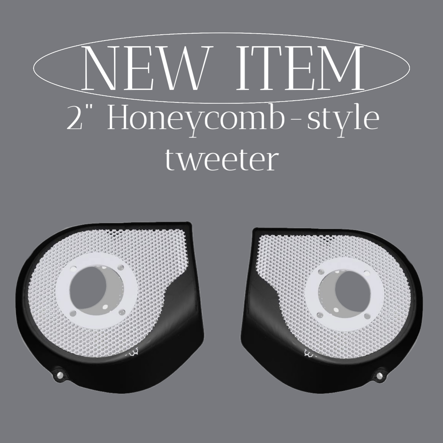 2024+ Street Glide with 2" tweeter speakers grill covers set