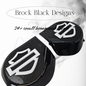 23.5+ Harley inner 3D shield speakers grill covers set