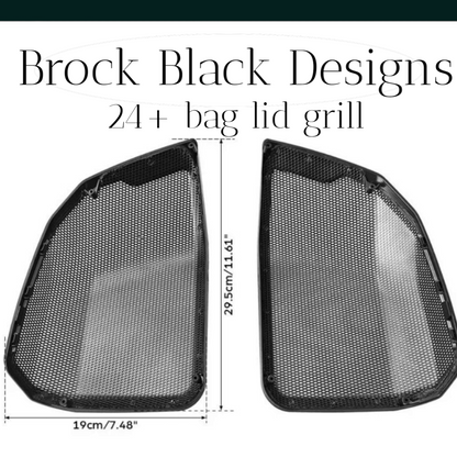 24+ Harley Davidson bag lid Speaker Grill Cover Army seal