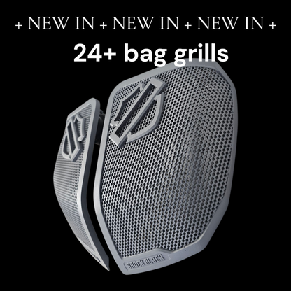 24+ Harley Davidson bag lid Speaker Grill Cover Guard shield theme