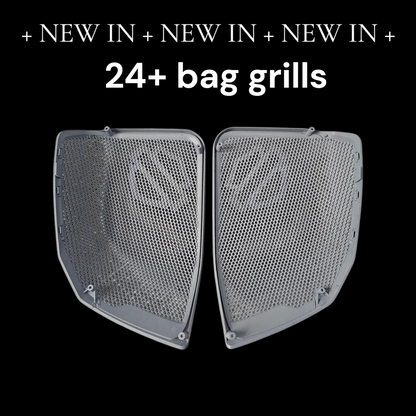 24+ Harley Davidson bag lid Speaker Grill Cover Guard shield theme