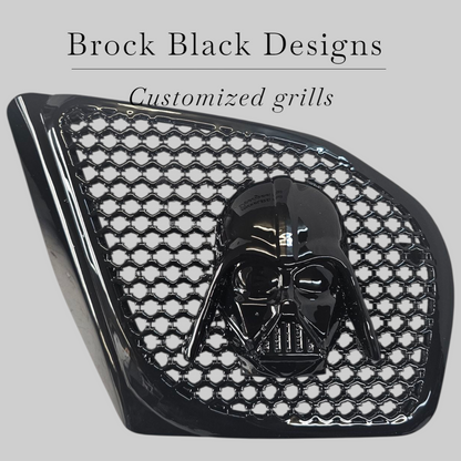 98 to 2024+ Road Glide 3D Vader speakers grill covers set