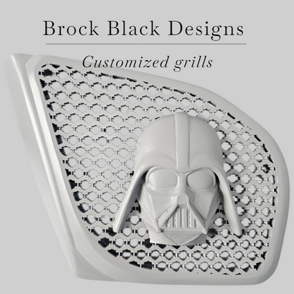 98 to 2024+ Road Glide 3D Vader speakers grill covers set