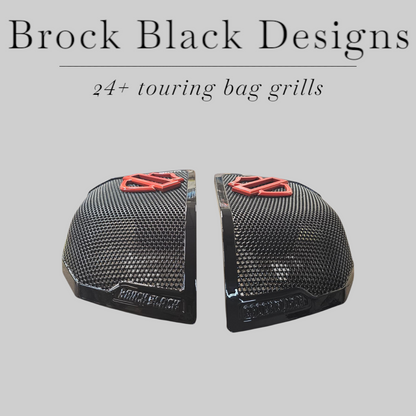 24+ Harley Davidson bag lid Speaker Grill Cover Guard shield theme