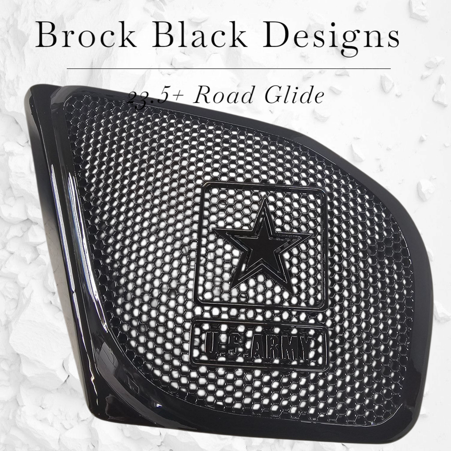 98-2024+ Road Glide 3D Army speakers grill covers set