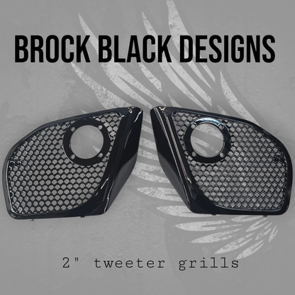 2024+ Road Glide with 2" tweeter speakers grill covers set