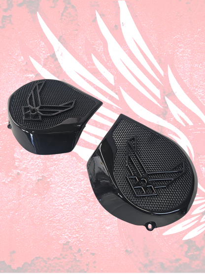 97-25+ Harley inner Touring 3D Air Force speakers grill covers set