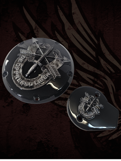 De Oppressor Liber derby cover and points cover