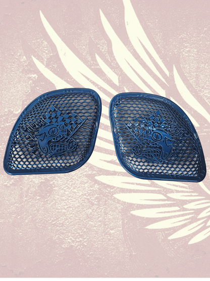 98-2024+ Road Glide 3D Fast Johnny speakers grill covers set